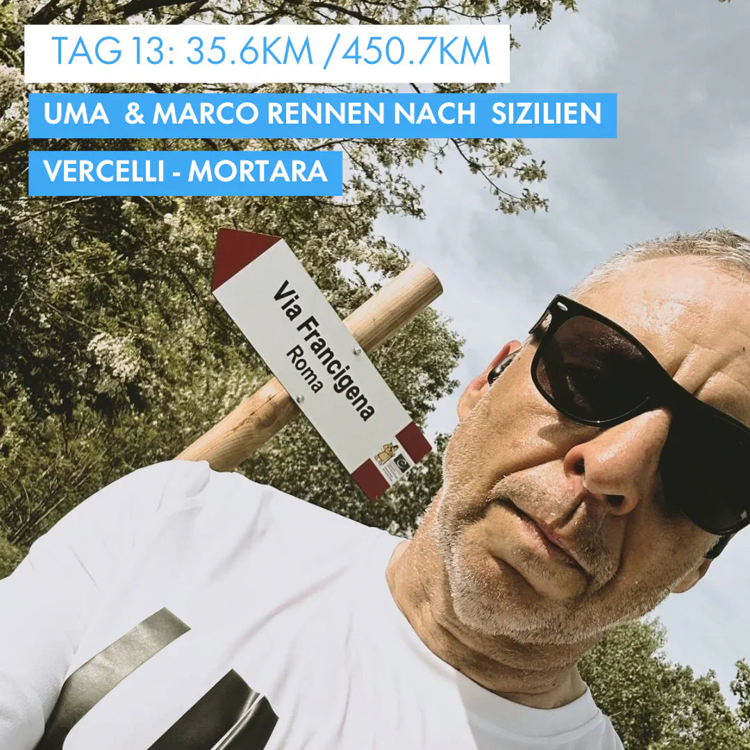 Tag 13: Amunì compà, Uma & Marco rennen nach Sizilien!: 35.6km von Vercelli nach Mortara