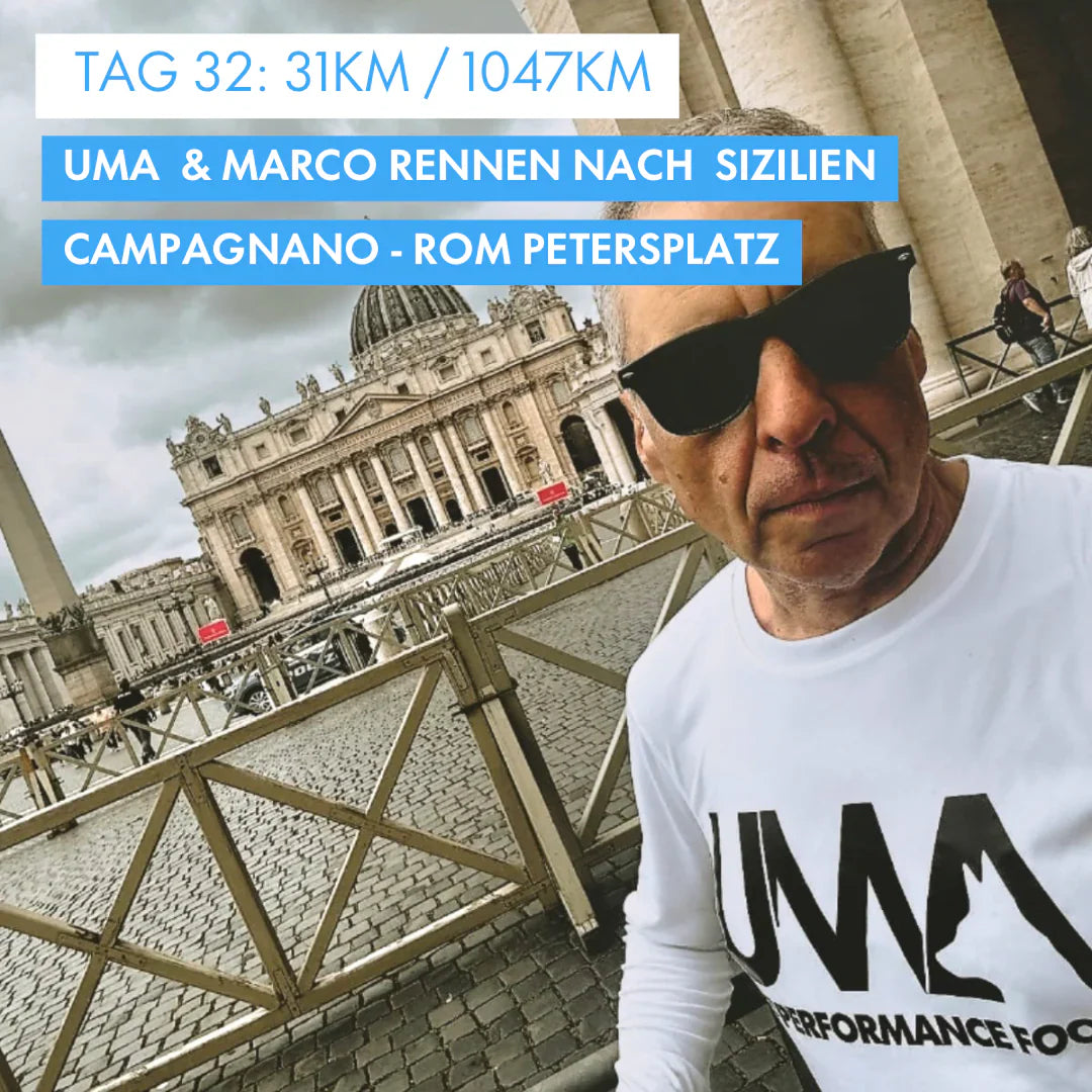 Tag 32: Amunì compà, Uma & Marco rennen nach Sizilien!: 31km von Campagnano nach Rom Petersplatz