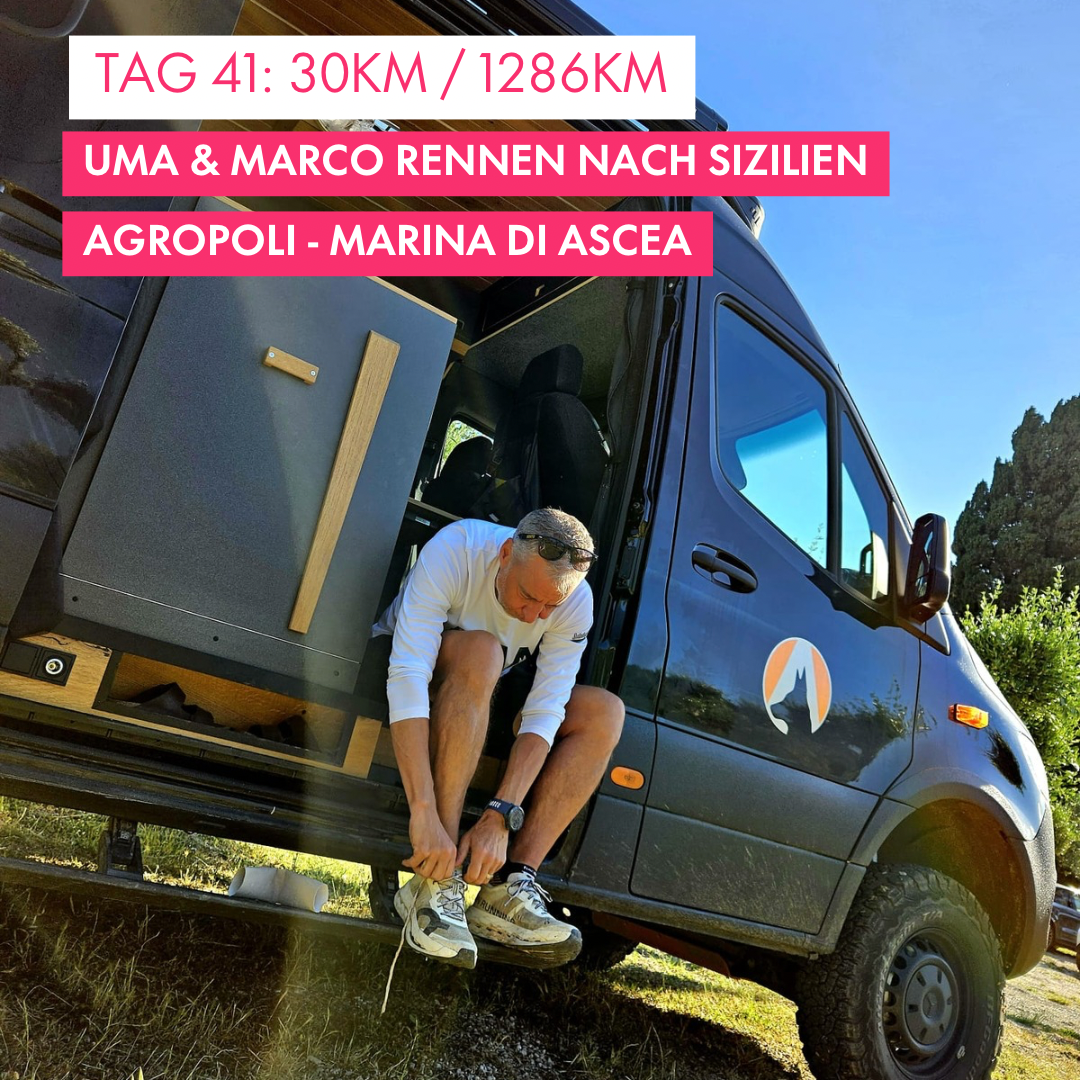 Tag 41: Amunì compà, Uma & Marco rennen nach Sizilien!: 30km von Agropoli nach Marina di Ascea