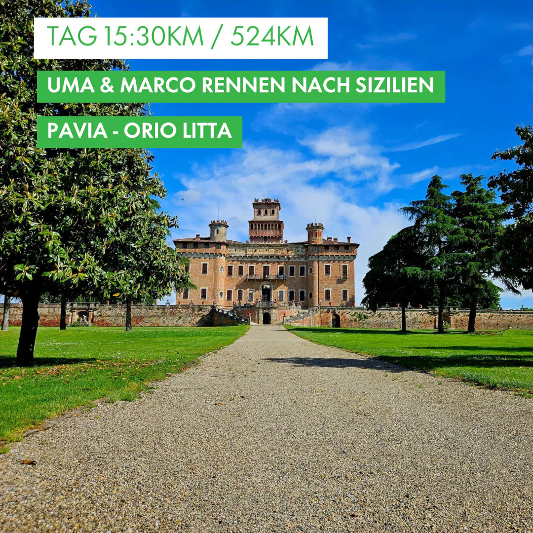 Tag 15: Amunì compà, Uma & Marco rennen nach Sizilien!: 30km von Pavia nach Orio Litta