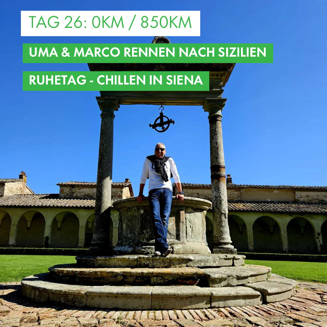 Tag 26: Amunì compà, Uma & Marco rennen nach Sizilien!: 0km - Ruhetag in Siena
