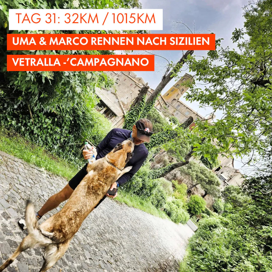 Tag 31: Amunì compà, Uma & Marco rennen nach Sizilien!: 32km von Vetralla nach Campagnano